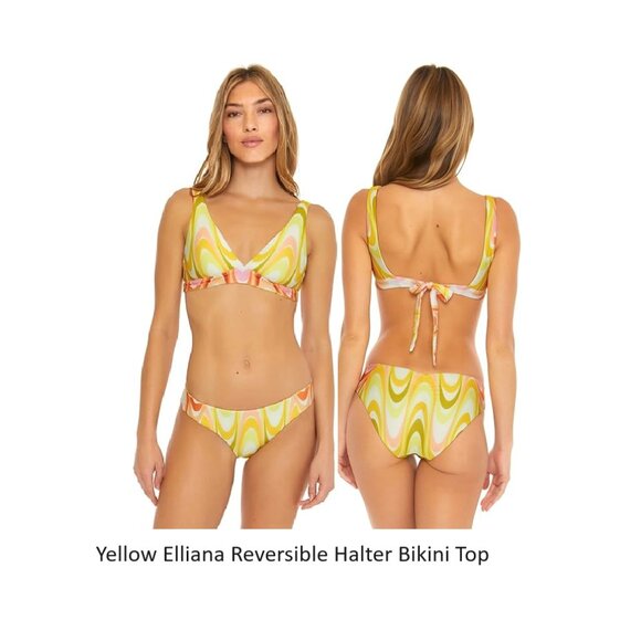 NWT Becca Women Size Halter Crossback Bikini Tops Size S-D Cup $90 12HL914 - Picture 7 of 9
